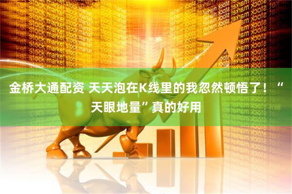 金桥大通配资 天天泡在K线里的我忽然顿悟了！“天眼地量”真的好用